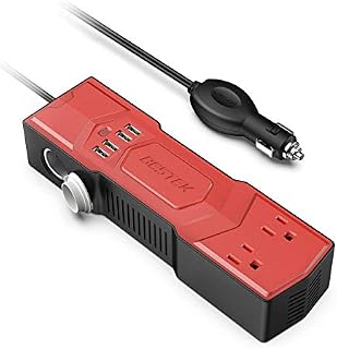 BESTEK 200W Power Inverter with Cigarette Lighter Socket DC 12V to 110V AC