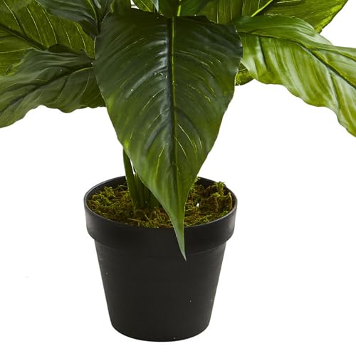 Nearly Natural 26” Spathiphyllum Artificial (Real Touch) Silk Plants Green - Image 4