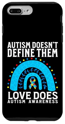 Autism Doesn't Define Them Love Does Autism Awareness Gifts �X�}�z�P�[�X iPhone 7 Plus/8 Plus �p