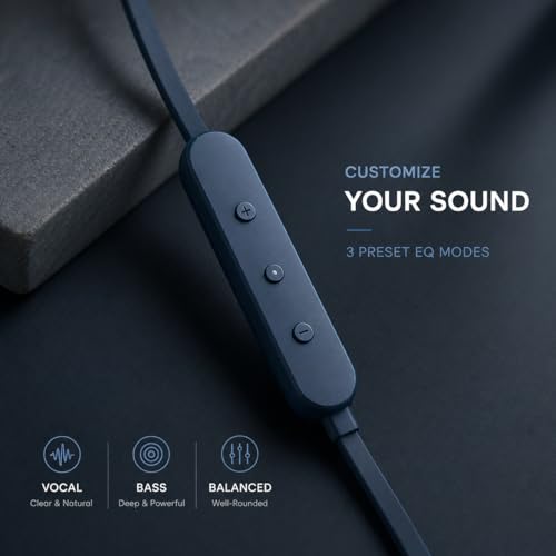Image of Type C Wired Earphones for JBL Tun 310 C | High Fidelity Sound, Deep Bass, HD Calling Mic, Comfortable Fit, Strong Cable Compatible with All Type C Devices (Blue)