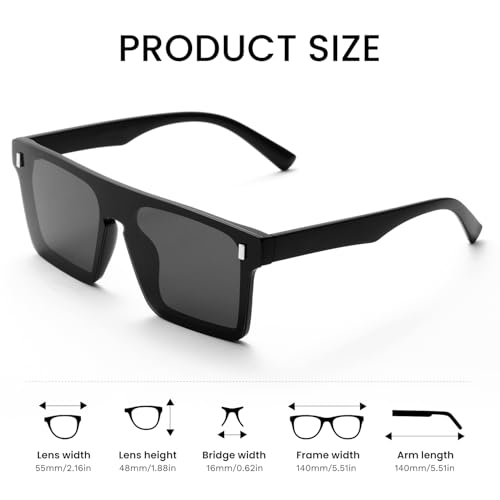 Sunglasses for Men Women Rimless Oversized Sun Glasses for Outdoors2