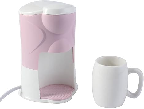 Coffee Machines Coffee Maker Drip Type Machine Semi-automatic Cafe Espresso Household Cappuccino Latte(Pink)