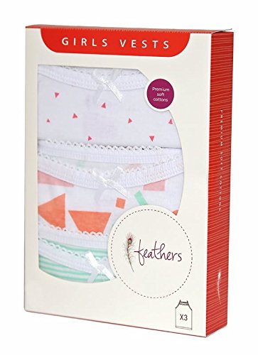 Feathers Girls Mod Print Set Tagless Cami Super Soft Undershirts (3/Pack)2