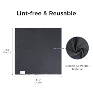 LOUKIN 2pcs Whiteboard Cleaning Cloth, Dry Erase Cleaning Cloth for Classroom, Home and Office Use, Reusable and Washable, Grey