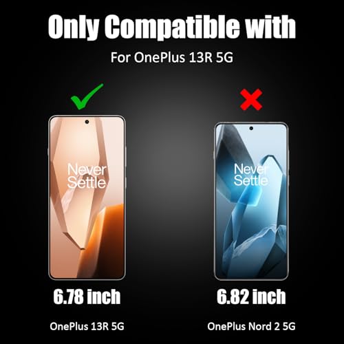 Image of AIBEX Tempered Glass for OnePlus 13R 5G | 9H Hardness | Anti-Glare & Anti-Fingerprint | Water Resistant | Edge-to-Edge Full Screen Protector | Bubble-Free Installation