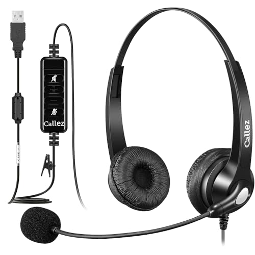 Casque USB ordinateur portable pour webinaire et bureau calme