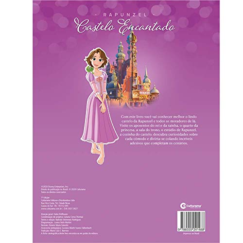 CASTELO ENCANTADO DISNEY COM ADESIVOS - RAPUNZEL