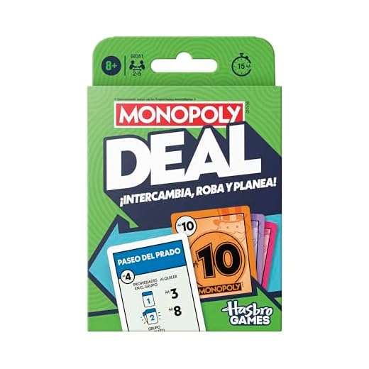Juego de Cartas Monopoly Deal - Versión en español