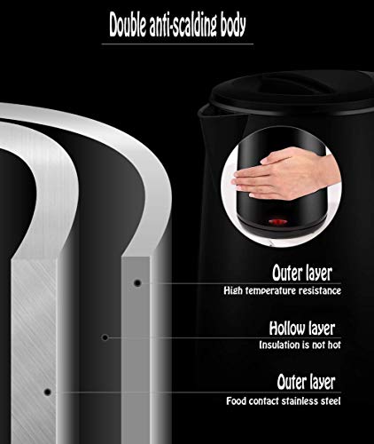 Neuer Wasserkocher 1.8l Edelstahl Innendeckel Wasserkocher 1500w Kabelloser Teekessel, Heißwasserkessel mit… – Bild 3