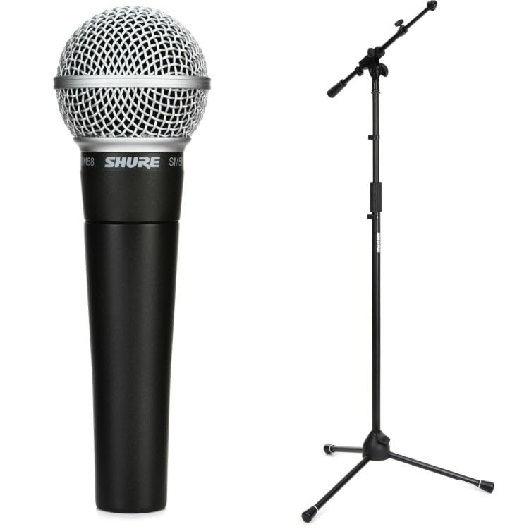 Amazon.com: Shure SM58 Pro XLR Dynamic Microphone with Tripod Mic
