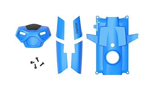 Parrot PF070075 Jeu de 5 coques + Vis pour MiniDrone Rolling Spider Bleu