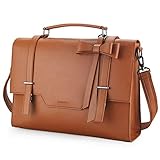 ECOSUSI Aktentasche Damen Leder 15,6