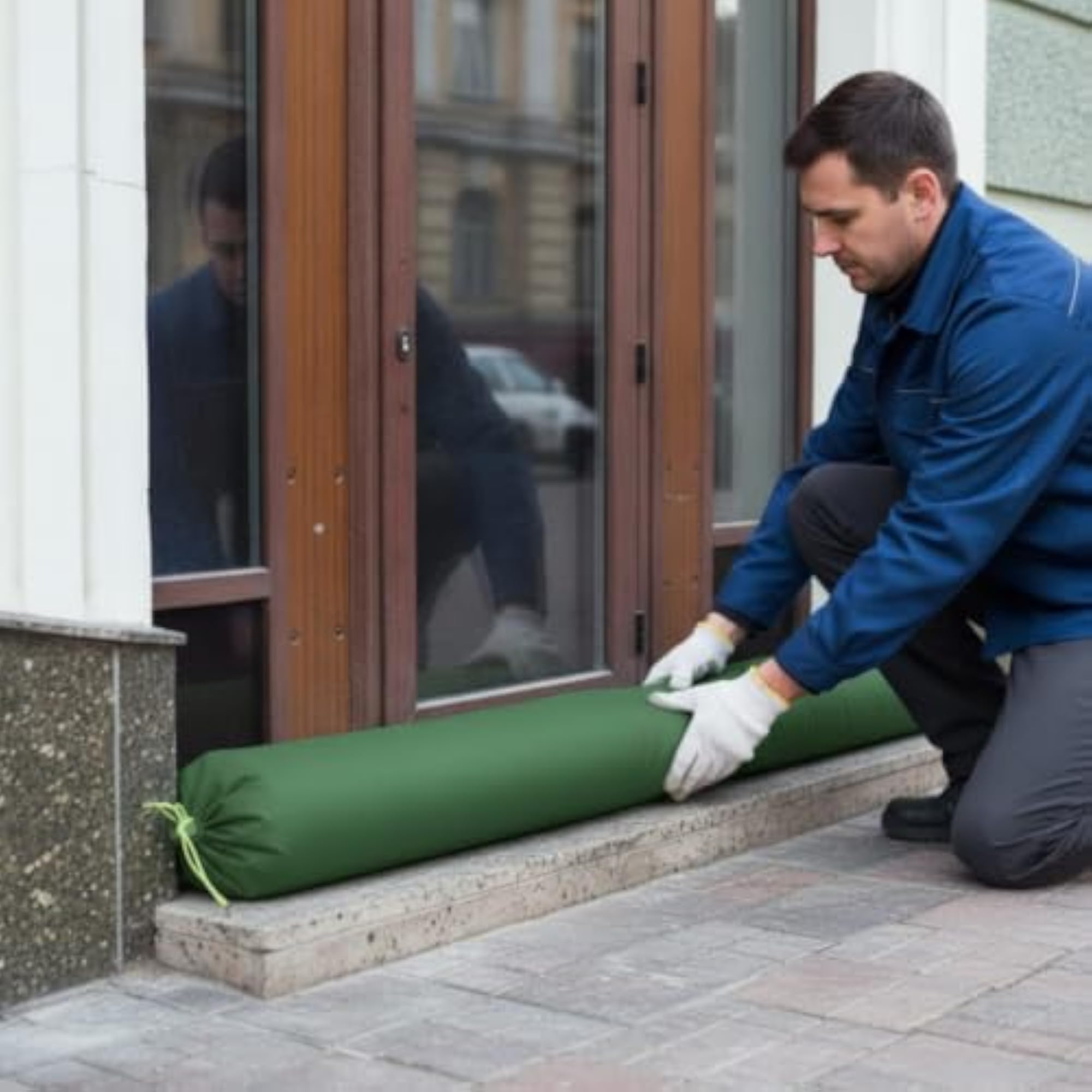 6 Pieces Waterproof Canvas Sandbag with Drawstring