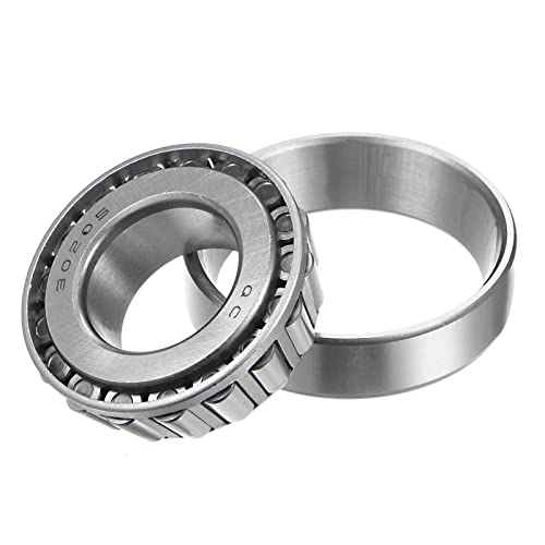 QUARKZMAN 30205 Una Hila Cónico Rodillo Rodamiento x 1uds Metal para Jardín Maquinaria, [25mm x 52mm x 16,25mm]