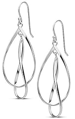 Double Teardrop / Sterling Silver Plated