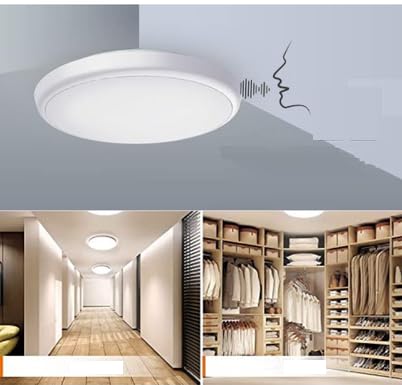 QAWACHH Round VOICE CONTROL 20 Watts Led Ceiling Light, White, Round, (Pack of 1)