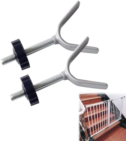 Kit Fixation Barrière Bébé - Tiges Filetées M10 Avec Protections Murales - Sans Perçage