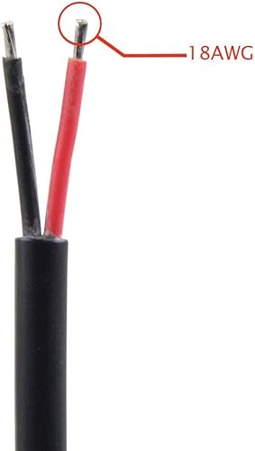 Miniatura 6 de WESIRI 5pairs 2pin negro conector eléctrico LED conector para luces LED 7.9 in cable de extensión 15.7 inpar 0.75mm 0.866 in tuerca