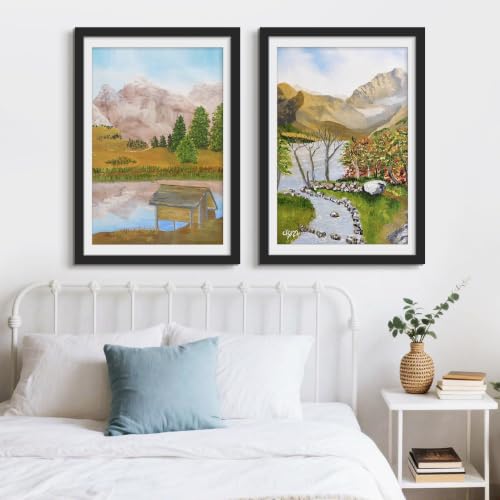 Image of Picrit 27x40 Black Poster Frame, Picture Frame for Wall, 3 Pack
