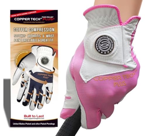 Tenixpa Ladies Golf Gloves Left Right Hand, Golf Glove for Women Premium Synthetic Leather with Elastic Fabric Soft Fit Breathable Sports Gloves 1Pack (Small (#18), Right 1pc(Worn on The Right Hand))