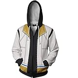 HonRmon Anime 3rdKairi Sora Cosplay Costume Roxas 3D Printed Jacket Hoodie Sports Coat (Medium, 01)