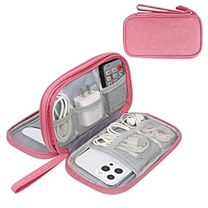 Simpolor Cable Organiser Bag, Double-Layer Electro...