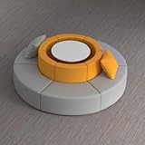 MPLFHSYOS Büroempfang, Rezeption, Ruhebereich, Lobby der Ausbildungsstätte, Empfangstresen, Wartebereich for Eltern, Kreatives Sofa, Stoffkleidung(A3)