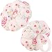 Neoviva Fabric Coated Pin Cushion with Wrist Band for Needlework, Pack of 2, Style Pumpkin, Floral Prism Pink