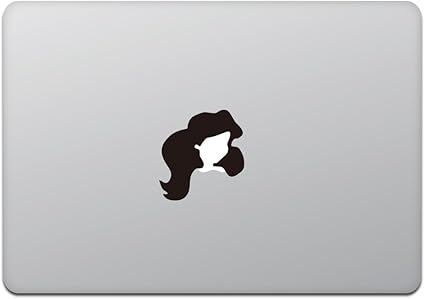 Amazon カインドストア Macbook Air Pro 11 13インチ マックブック ステッカー シール アリエル リトルマーメイド 人魚姫 シルエット ブラック M659 カインドストア ノートパソコンスキンシール 通販
