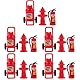 Sewroro 5 Sets Mini Feuerlöscher Kunststoff Feuerhydranten Mini Hausschmuck DIY Mini Deko Werkzeuge Kleines Hydranten Mini Dekoration Miniaturen Spielzeug Feuerlöscher