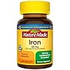 Nature-Made-Iron-65-mg-325-mg-from-Ferrous-Sulfate-Dietary-Supplement-for-Iron-Deficiency-180-Tablets-180-Day-Supply Nature Made Iron 65 mg (325 mg Ferrous Sulfate) Tablets, Dietary Supplement for Red Blood Cell Support, 180 Tablets, 180…