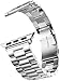 Watch Band Silver 38MM/40MM Stainless Steel Strap Wristband for Apple Watch Series4/3/2/1 All Version Comfortable Durable Folding Metal Clasp Classic Buckle Wrist Watch Strap,Updated Version
