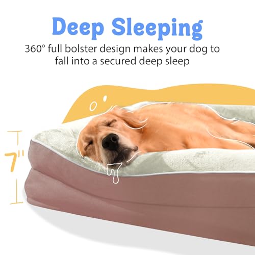 Image of Chez Paw Orthopedic Waterproof Dog Bed for Medium and Large Dogs