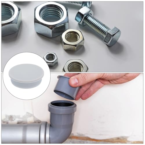 Image of MECCANIXITY High Temp Silicone Plug Mount Dia 63.6mm /2.5 Inch T Shaped Rubber Stopper Hole Plugs for Powder Coating Plating Waterproof Sealing Plugs Grey Pack of 1(OD 70mm /2.76 Inch), Gray