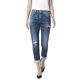 Rose Label Replay Damen Marty Jeans, 007 Dark Blue, 2528