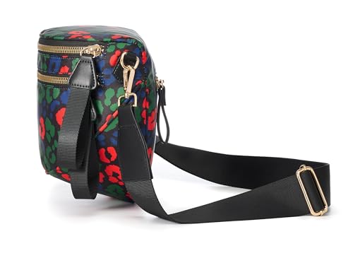 Image of FEIBOON Spacious Nylon Crossbody Bag Bum Bag Handbags Wallets Purses Trendy Shoulder Bag for Women
