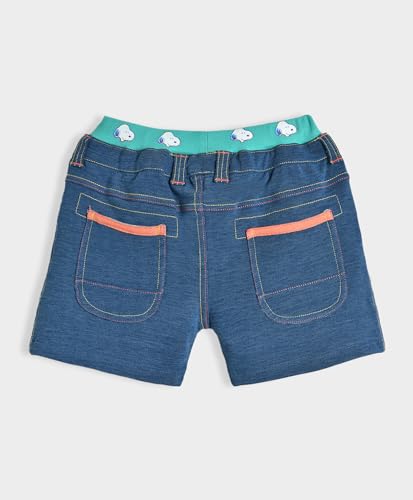 Image of Mi Arcus Peanuts Snoopy Printed Blue Shorts for Baby Kids Boys Girls Toddlers