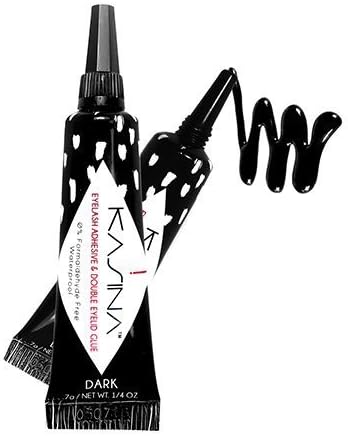 KASINA Lash Adhesive 'All Natural' 'Hot Issue Korean Beauty Glue' 0.25Oz. 7Gram - KASINA Professional (1pack, dark)