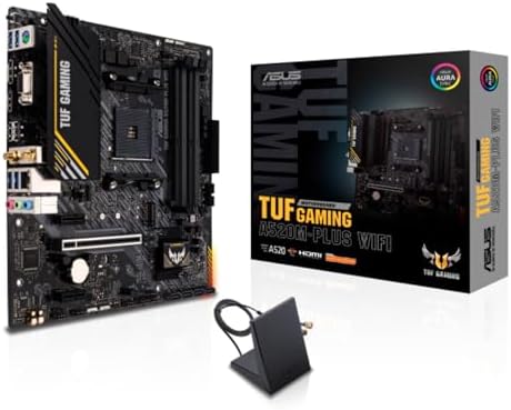 Placa Mãe Asus TUF GAMING A520M-PLUS WIFI (AM4/4xDDR4/HDMI/Displa...
