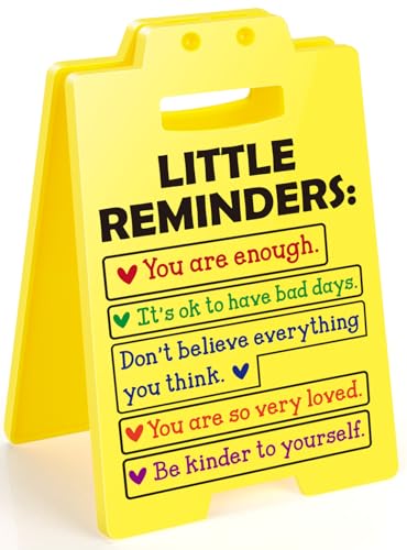 MBL Inspirational Positive Gifts Women - Little Reminders Motivational Mental Health Self Love Dorm Decor Sign Gift for Femal Lady College Student Girl Back to School