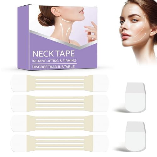 HOUSN 20 Unidades Facial Patches, Parches Antiarrugas Liftadores Invisibles, Cinta Levantadora Facial para Doble Mentón, Cuello y Ojos