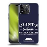 Head Case Designs Officially Licensed Jaws Quint's Shark Charter I Key Art Soft Gel Case Compatible with Apple iPhone 15 Pro Max