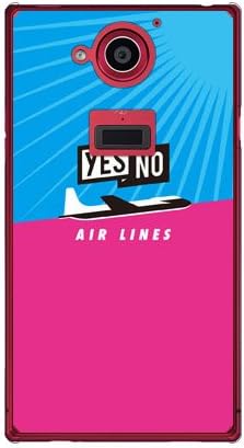 YESNO YESNO AIR Lines Saxe Blue x Pink Clear / for AQUOS Zeta SH-03G/docomo DSH03G-PCCL-201-N142