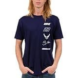 NASCAR - Bubba Wallace Driver Sponsors Stacked Logo - Adult Sports Fan Short Sleeve Tee for Men & Women