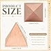 Lineshading Solid Copper Pyramid Purple Gold Giza Shaped for Meditation 1.25 Inch Meditation Pyramid for Balancing Reiki Chakras, Healing Body, Focused Recharging Positive Energy in Home Office