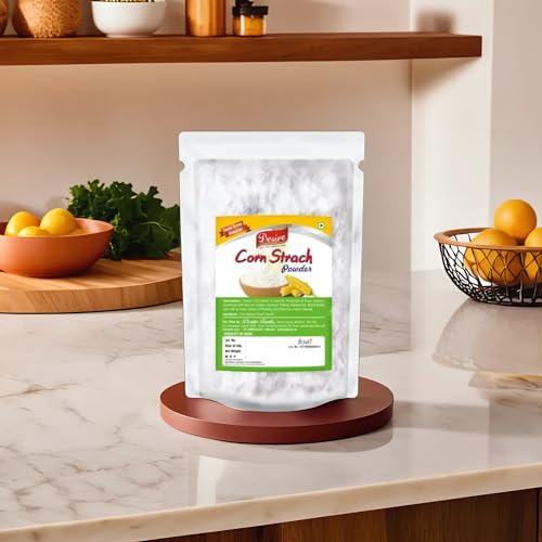 Image of Desire Baker's Corn Starch - 1kg | Gluten-Free Cornflour for Baking, Sauces, Gravies, and Puddings | Premium Thickening Agent