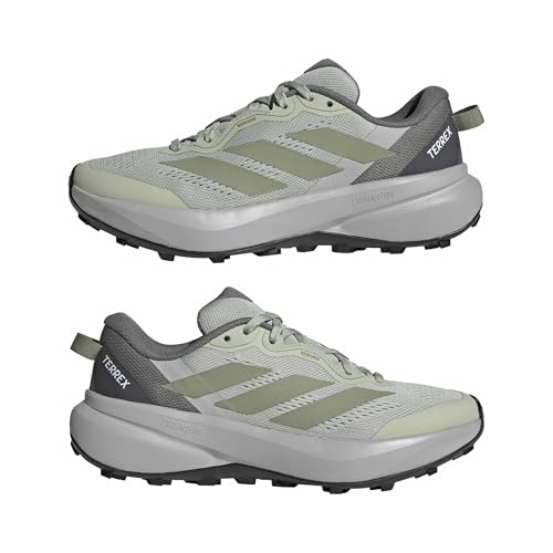 adidas Femme Terrex Tracefinder Plus Trail Running Shoes, Halo Green/Tent Green/Grey Four, 40 EU