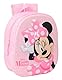 Safta Minnie Mouse 3D-Schulrucksack mit 3D-Design, anpassbar an den Wagen, ideal für Kinder verschiedener Altersgruppen, bequem und vielseitig, Qualität und Widerstandsfähigkeit, 27 x 10 x 33 cm, Rosa