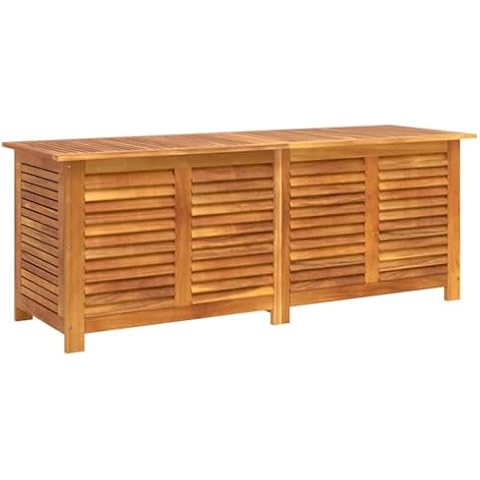vidaXL Acacia Garden Storage Box with PE Bag Cover