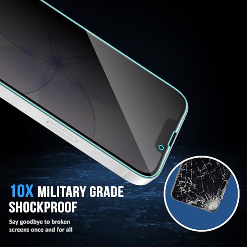 Image of FIRST MART Matte Privacy Tempered Glass for iPhone 17e, 16e and 13 | Anti-Spy, Anti-Glare 9H Screen Protector, Edge-to-Edge, Case-Friendly, Anti-Fingerprint | Pack of 1